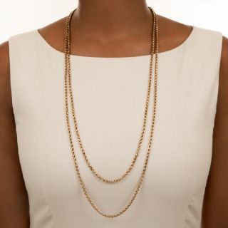  Long English Victorian Gold Chain