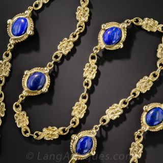 Long Lapis Lazuli Necklace