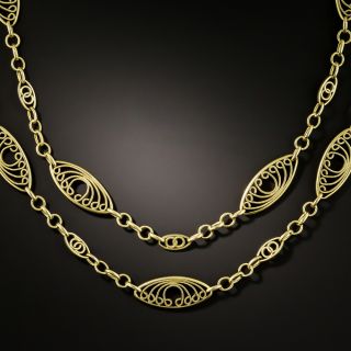 Long Vintage 18K Chain - 2