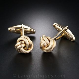 Love Knot Cufflinks by Lucien Picard