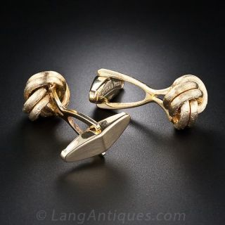  Love Knot Cufflinks by Lucien Picard