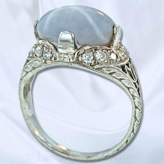 Luminous Star-Sapphire Edwardian Ring