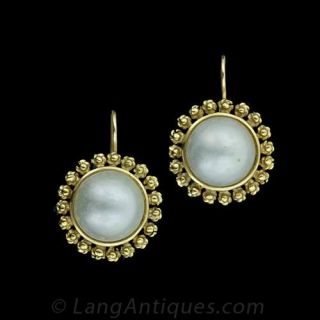 Mab  Pearl Drop Earrings Main View