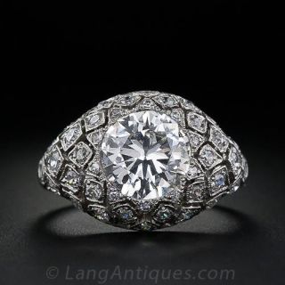Magnificent 1.72 Carat Edwardian Diamond Ring