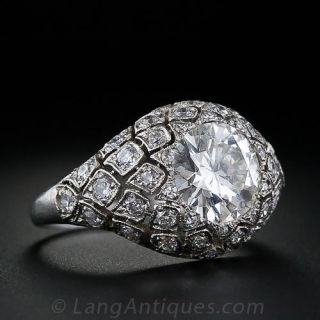 Magnificent 1.72 Carat Edwardian Diamond Ring