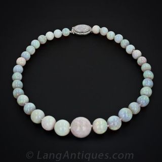 Opal Bead Necklace