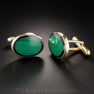 Malachite & Onyx Cufflinks 
