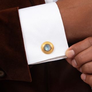 Man-in-the-Moonstone Cuff Links by Asanti