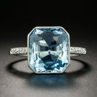 Marcus & Co. 4.25 Carat Aquamarine and Diamond Ring - 2