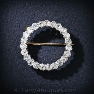 Marcus & Co. Edwardian Diamond Circle Brooch - 1