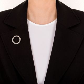 Marcus & Co. Edwardian Diamond Circle Brooch