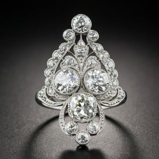Marcus & Co. Edwardian Diamond Dinner Ring - 9
