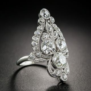 Marcus & Co. Edwardian Platinum and Diamond Dinner Ring