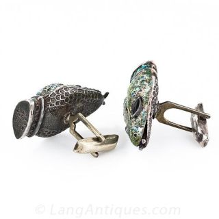 Margot De Taxco Snake Cufflinks