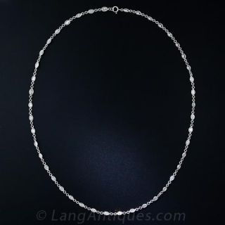 Marquise Diamond and Platinum Chain