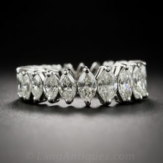 Marquise Diamond Platinum Eternity Band