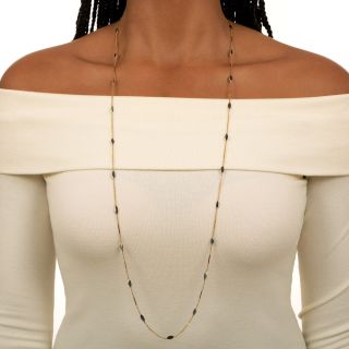 Marquise Sapphire Infinity Necklace