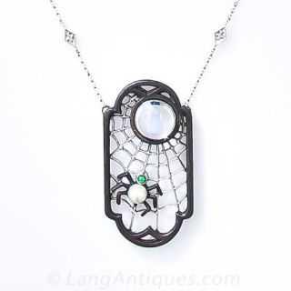 Marsh & Co. Spiderweb Necklace 