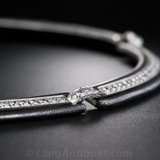Marsh Steel and Diamond Necklace