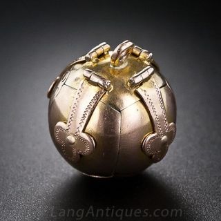 Masonic Ball and Cross Pendant Charm