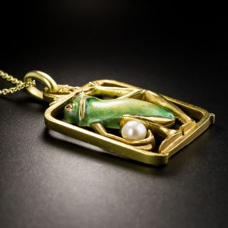 Masriera Enamel Frog Pendant