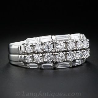 Matching Platinum and Diamond Wedding Bands