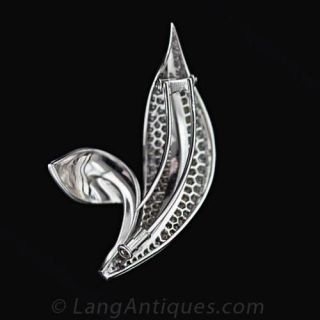 Mauboussin Diamond Leaf Brooch