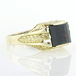 Mens' Victorian Bloodstone Ring