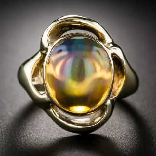 Mexican Fire Opal Ring