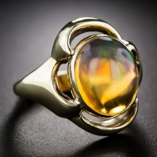 Mexican Fire Opal Ring