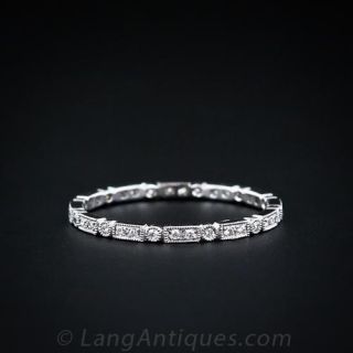 Micro Diamond Wedding Band