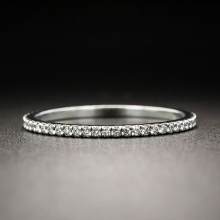 Micro Pave Diamond Eternity Band - Size 6 1/2