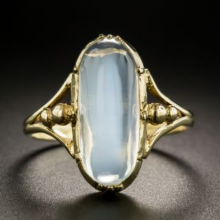 Mid-20th Century Yellow Gold Moonstone Ring - 2