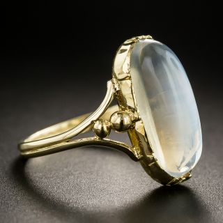 Mid-20th Century Yellow Gold Moonstone Ring