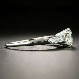 Mid-Century 1.10 Carat Asscher Cut Diamond Engagement Ring - GIA