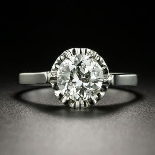 Mid-Century 1.13 Carat Diamond Engagement Ring - GIA I IF - 2