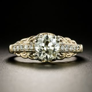 Mid-Century 1.13 Carat Diamond Engagement Ring - GIA N VS2 - 2
