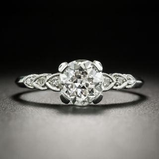 Mid-Century 1.43 Carat Diamond Engagement Ring - GIA J SI1 - 3