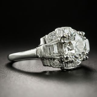 Mid-Century 1.46 Carat Diamond Engagement Ring - GIA K SI1