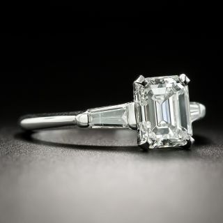 Mid-Century 1.77 Carat Emerald-Cut Diamond Ring - GIA G SI1