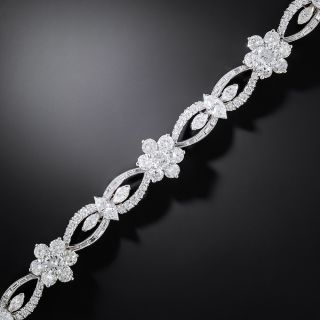 Mid-Century 14.90 Carat Total Diamond Bracelet - 2