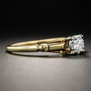 Mid-Century .15 Carat Diamond Solitaire Engagement Ring by Jabel