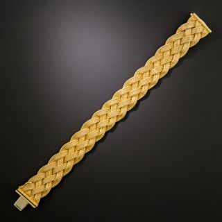 Mid-Century 18K Woven Gold Bracelet - 2