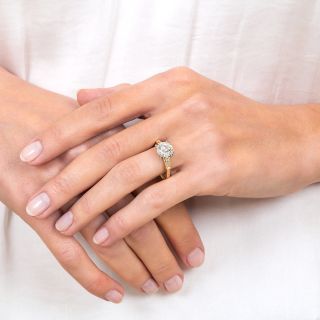 Mid Century 2.06 Carat Diamond Solitaire - GIA J VS2