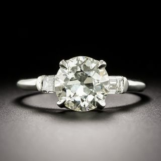 Mid-Century 2.08 Carat European-Cut Diamond Engagement Ring - GIA N VS2 - 3