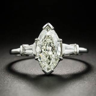 Mid-Century 2.20 Carat Marquise Diamond Engagement Ring - GIA L SI1 - 0