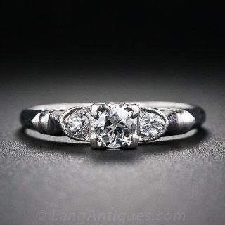 Mid-Century .20 Carat Diamond Engagement Ring