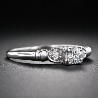 Mid-Century .20 Carat Diamond Engagement Ring