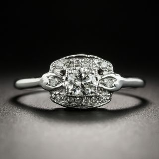 Mid-Century .23 Carat Diamond Engagement Ring - 1