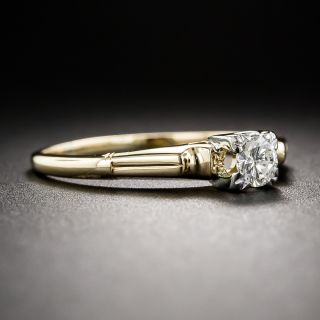 Mid-Century .23 Carat Diamond Engagement Ring